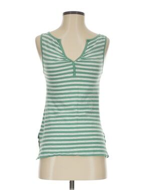 BCBGMaxAzria Mint Green & White Striped Tank